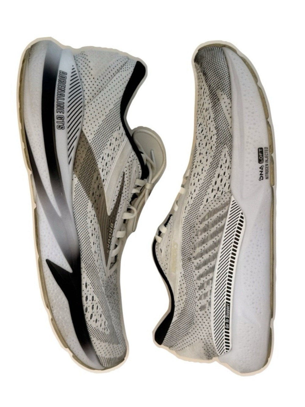 Brooks Adrenaline GTS 24 Shoes Men’s 11 Black White Pelican